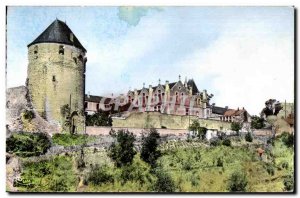 Old Postcard Thouars Tower and Prince of Gattes L Girls School