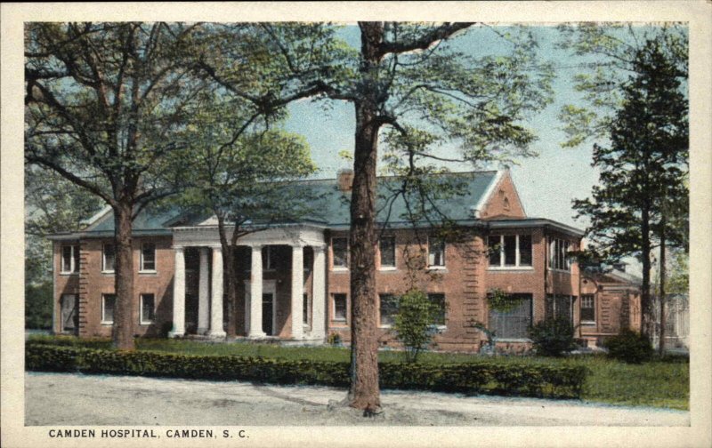 Camden South Carolina SC Hospital Vintage Postcard