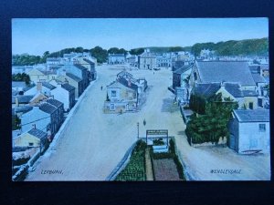 Wensleydale LEYBURN shows EDWARD ALDERSON WINE Old Postcard by J.B Smithson