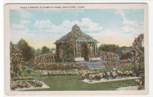 Rose Garden Elizabeth Park Hartford Connecticut 1920s postcard