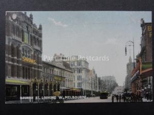 Australia MELBOURNE Bourke Street shows SAVONAS Old Postcard by R.E.M.