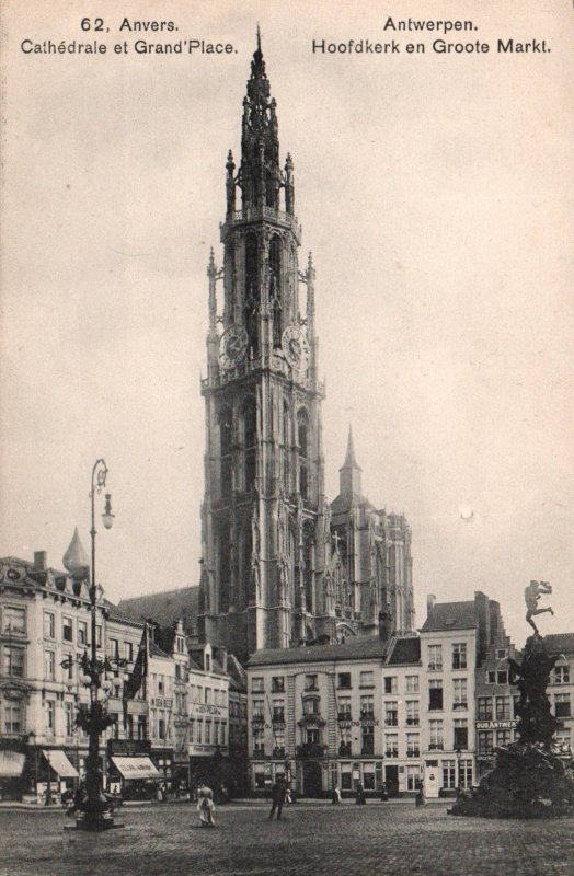 Cathedrale et Grand Place,Antwerp,Belgium BIN