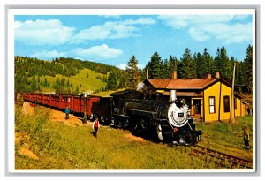 Postcard CO Cumbres & Toltec Scenic Railroad Cumbres Station Continental Card