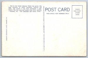 Factory & Modern Office Building, Hershey Chocolate Corporation, 1936 Postcard