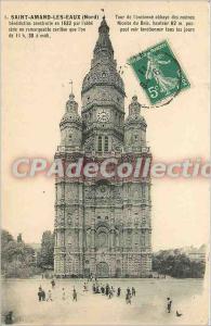 Postcard Old Saint Amand les Eaux (North) Benedictine built in 1632 pa the ab...