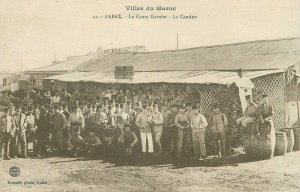 Morocco Rabat Garnier Military Camp c.1923 postcard