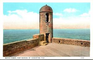 Florida St Augustine Fort Marion Old Watch Tower Curteich