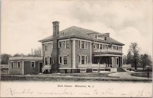 Club House Metuchen NJ New Jersey c1907 Postcard E39