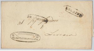 ITALY / SICILIA postal history - PREPHILATELIC ENVELOPE - TERMS - REAL-