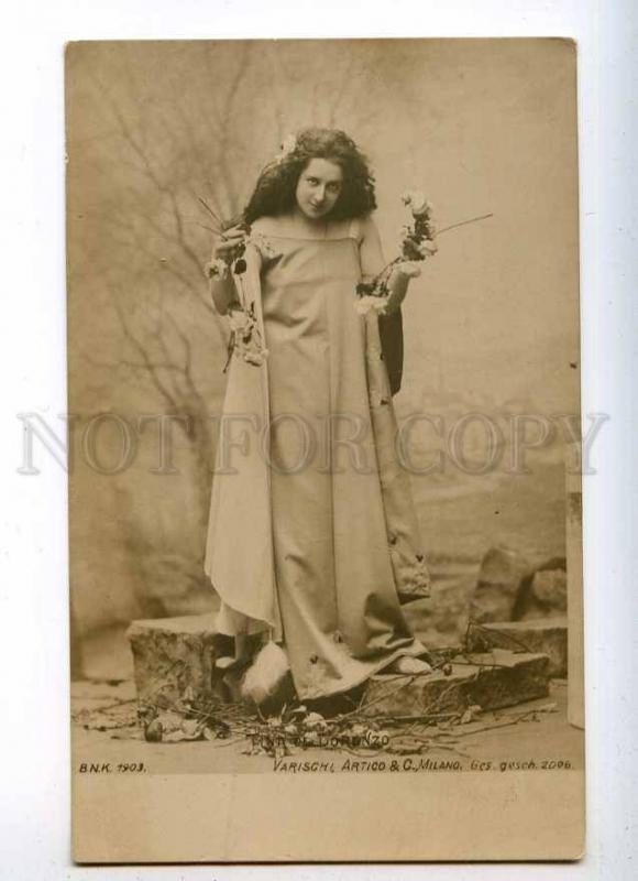 233982 Tina Di LORENZO Italian OPERA DRAMA Singer PHOTO 1903 y