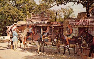 Burro Pack Train SWOPE PARK ZOO Kansas City, MO Western 1962 Vintage Postcard