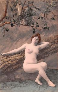 French Tinted Nude Postcard Unused 