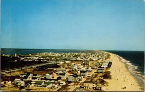 Vtg 1970s Aerial View Fenwick Island Delaware DE Chrome Postcard