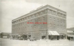 WY, Riverton, Wyoming, RPPC, Teton Hotel, Exterior View, 1930 PM, Photo