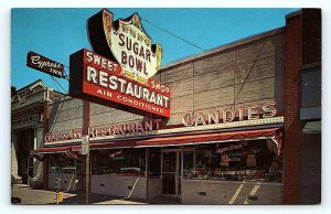 DES PLAINES, IL Illinois ~ SUGAR BOWL SWEET SHOP  c1950s Roadside Postcard