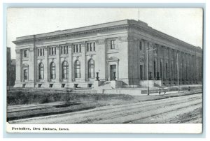 c1910's Post Office Building Des Moines Iowa IA Unposted Antique Postcard