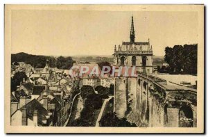 Old Postcard Chateau D & # 39Amboise La Chapelle Saint Hubert