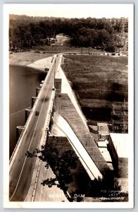 Norris Dam Tennessee Roadway Structure Bridge RPPC Real Photo Postcard