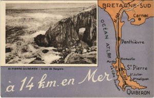 CPA St-PIERRE QUIBERON-Arche de Kergroix (27466)