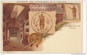 AS: R. Cavi, Souvenir Des Catacombes De St. Calliste, Via Appia Antica 33, Ro...