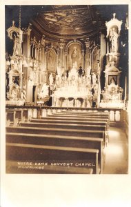 J48/ Milwaukee Wisconsin RPPC Postcard c1940s Notre Dame Convent  312