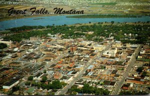 Montan Great Falls Aerial View 1975