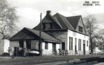 Kodac Paper -PRR Depot, Warsaw, IN, Indiana, USA Train Railroad Station Depot...