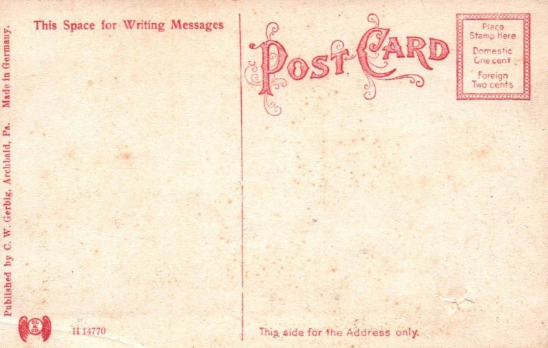 Archibald, Pennsylvania - Downtown view - on Main Street - c1908