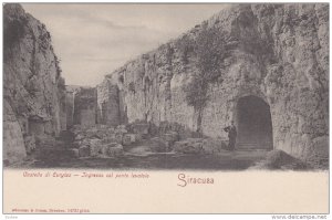 SIRACUSE, Sicilia, Italy, 1900-1910's; Castello Di Eurylus, Ingresso Col Pont...