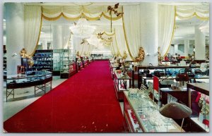Vtg Seattle Washington Frederick & Nelson Department Store Red Carpet Postcard