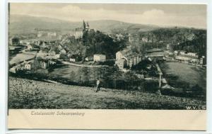 Schwarzenberg Panorama Saxony Germany 1905c postcard