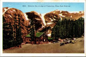 Vtg Glencove Inn Pikes Peak Highway Colorado Springs Colorado CO Postcard