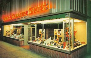Columbus Ohio Evans and Schwartz Shoes Store Vintage Postcard AA15783 
