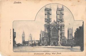 uk26363 westminster abbey west front london real photo uk