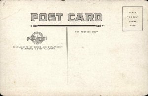 B&O Baltimore & Ohio National Ltd RR Train Potomac River c1915 Postcard