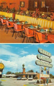 GREEN LANTERN RESTAURANT Roadside Diner Fayetteville, NC ca 1960s Cars Vintage