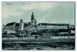 c1910 Castle of Polish Zamek Krolewski Krakow Poland Posted Antique Postcard 