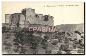 Old Postcard Chateau Des Templars greoux baths