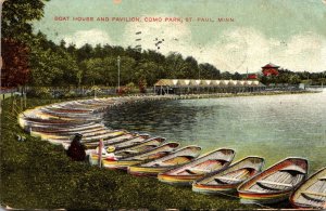 Minnesota St Paul Como Park Boat House and Pavilion 1908