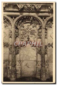 Postcard Old Brou Church Bourg Details of & # 39oratoire Marguerite d & # 39A...