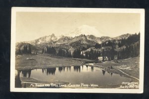 RPPC CHINOOK PASS WASHINGTON TIPSU LAKE VINTAGE REAL PHOTO POSTCARD