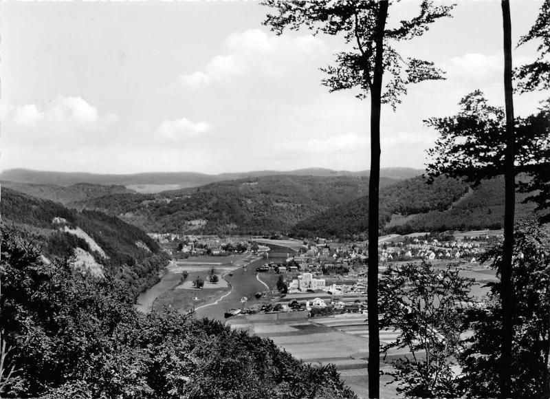 BG2154 blick auf bodenwerder a d weser munchhausenstadt CPSM 14x9.5cm germany