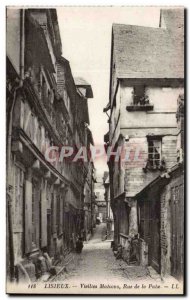 Lisieux Old Postcard Old houses Rue de la Paix