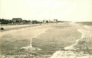 Beautiful Beach Scene Daytona Beach Florida RPPC Photo Postcard Cook 20-3610