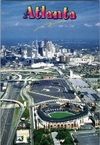 Turner Field Atlanta Braves Baseball Stadium, Atlanta Georgia 5x7 Postcard KN