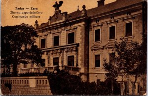 Croatia Zadar Zborno Zapovjedništvo Zara Vintage Postcard 09.68