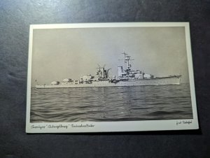 Mint Germany PPC Naval Ship Military Postcard Cruiser Konigsburg