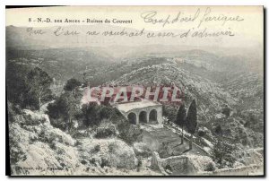 Postcard Old N D Angels Convent Ruins