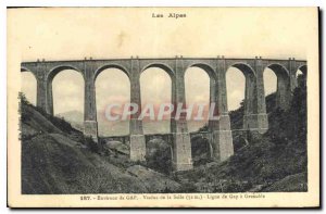 Old Postcard surroundings Gap Gap Viaduct League Salle Grenoble