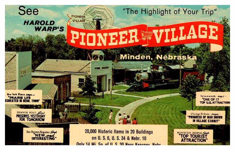 Postcard TRAIN SCENE Minden Nebraska NE AQ1170